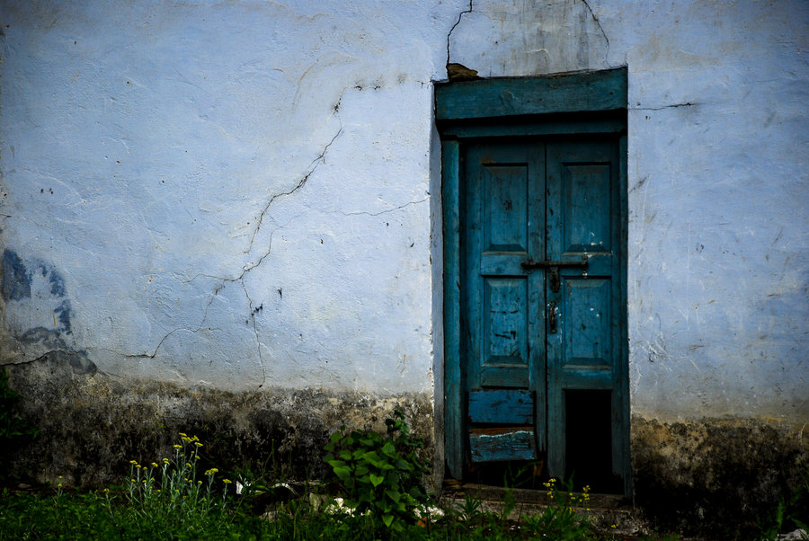 Blue door