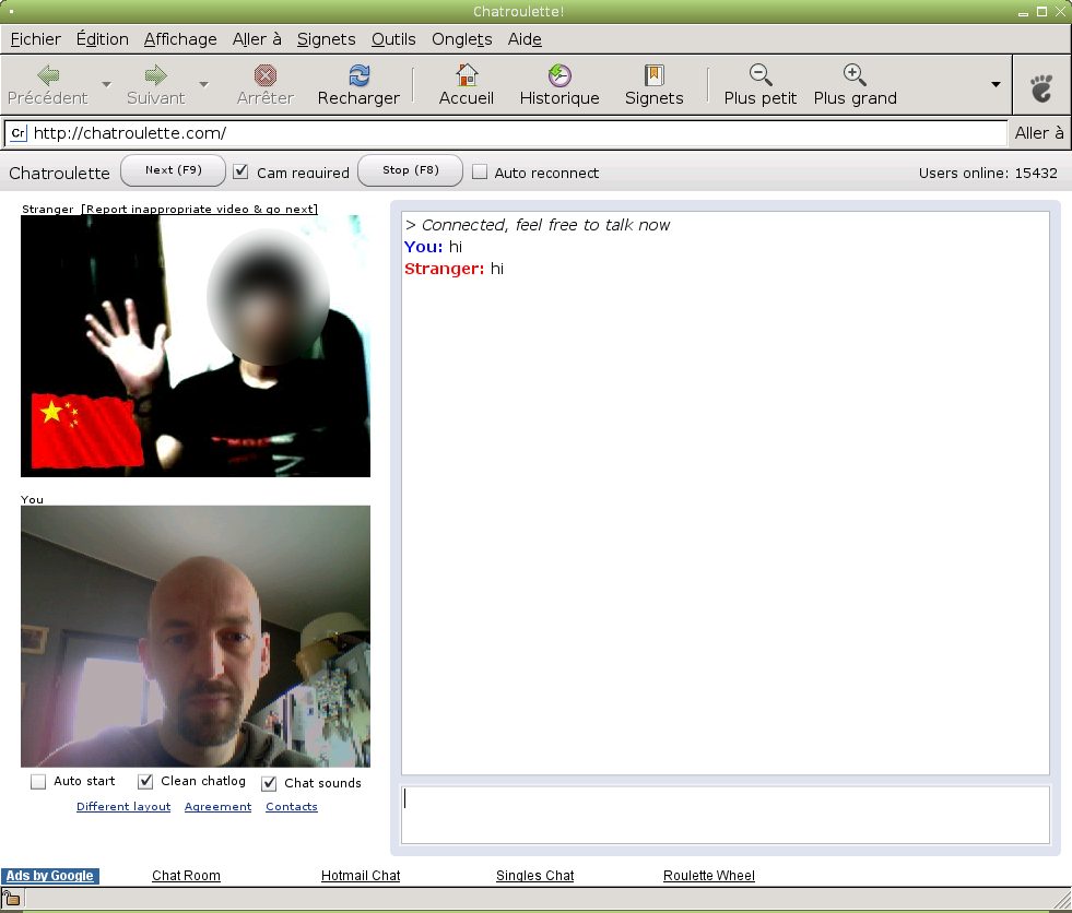 Screenshot chatroulette