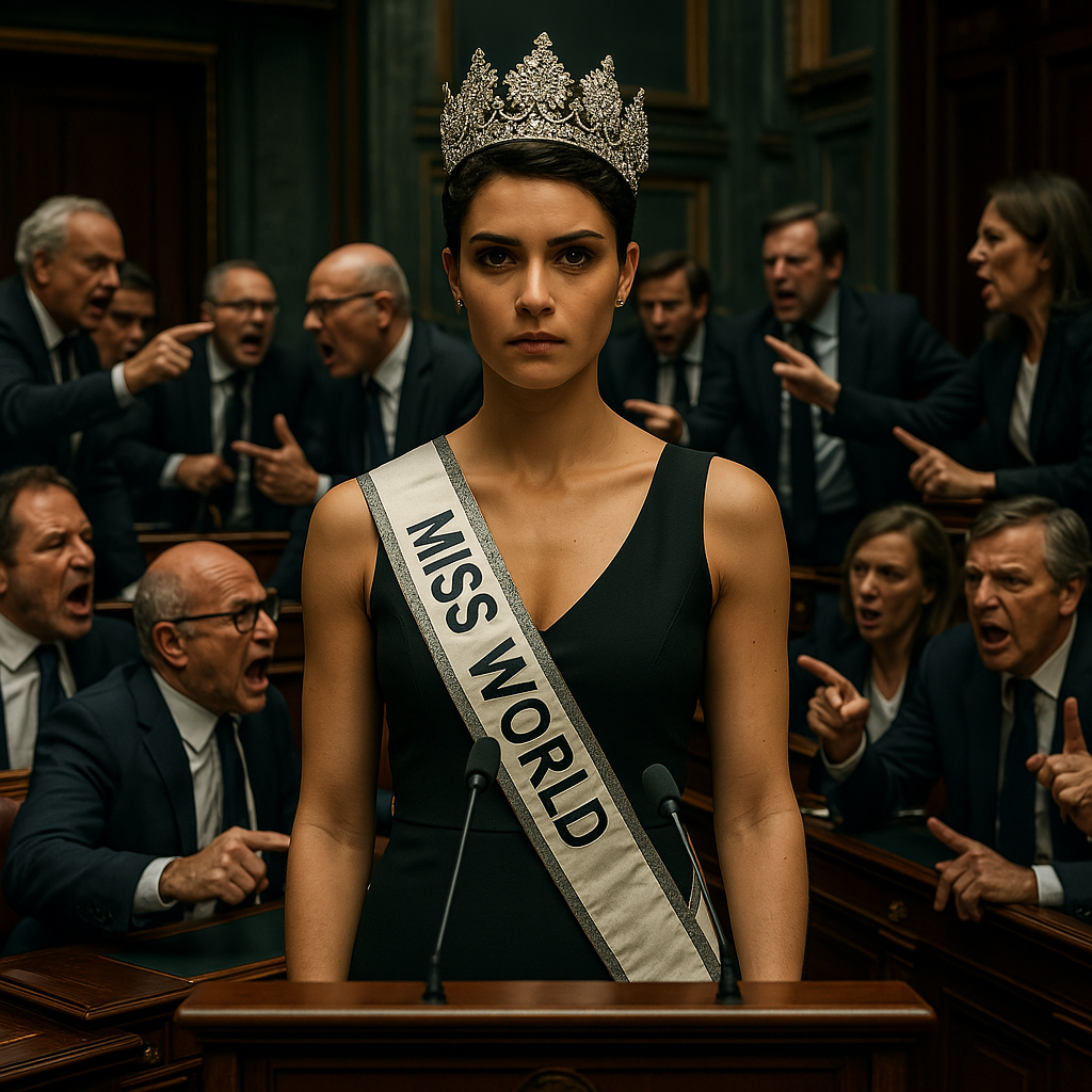 Miss monde au sénat (ai), juil. 2025
